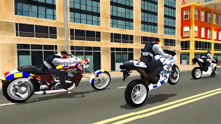 Police Moto Bike Mafia Chase android App screenshot 1