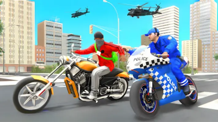 Police Moto Bike Mafia Chase android App screenshot 2